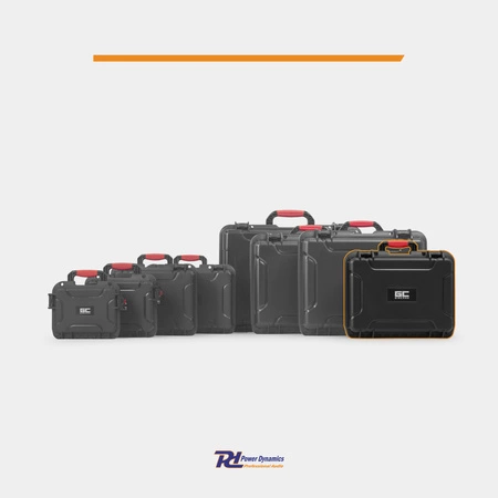 Uniwersalna walizka transportowa Power Dynamics GIGCase66R Heavy Duty - Seria R - IP67 - czarna