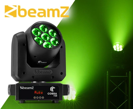 Głowa ruchoma Cobra 720 Wash 7x 20W z zoomem Beamz