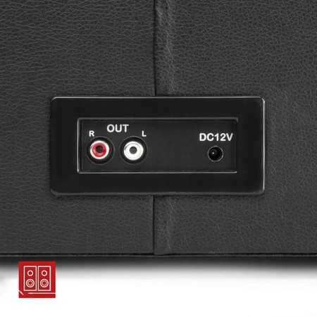 Gramofon w walizce RP315 Audizio HQ BT czarny