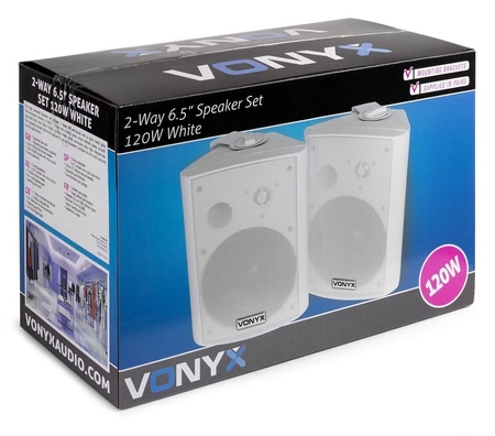 Głośniki Vonyx 6,5'' 2szt 2-drożne 120W