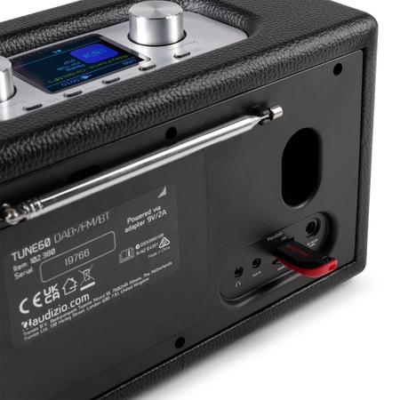 Radio retro DAB FM BT Tune60 Audizio czarne
