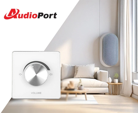 Regulator głośności 50W/100V- ARG5 srebrne szkło Audioport