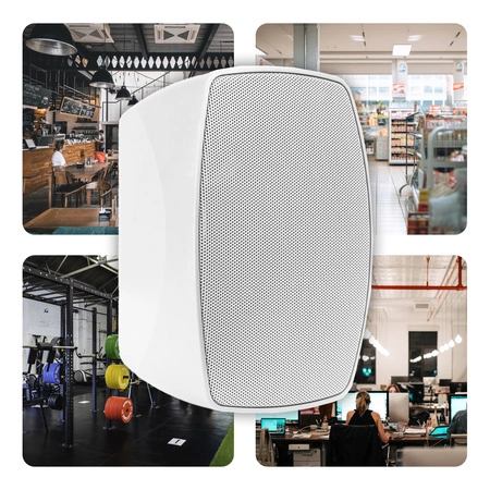 Zestaw kolumn instalacyjnych BHW40WH IPX5 4" 60W 100V 8Ohm białe Power Dynamics