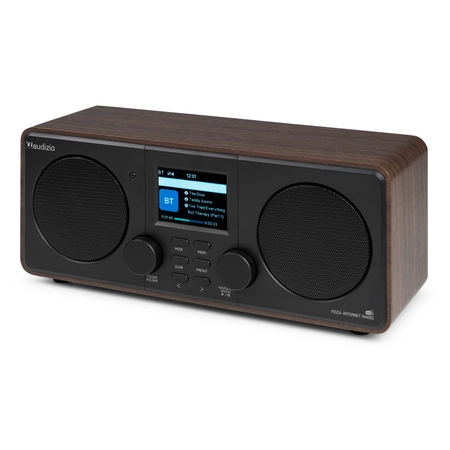 Radio internetowe Foza WiFi Stereo z DAB+ brązowe Audizio