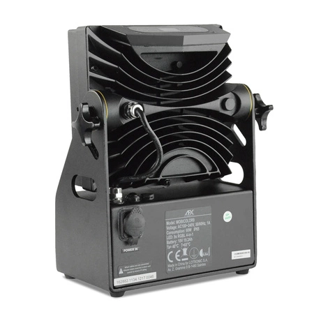 Reflektor akumulatorowy zewnętrzny 9x 6W RGB LED 4w1 AFX MOBICOLOR9+ pilot bezprzewodowy