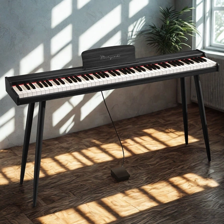 Pianino cyfrowe 88 klawiszy z nogami CANZONETTA białe Mielczewski