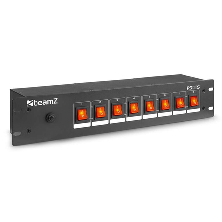 Listwa panel przełącznikowy BeamZ PS08S DJ - 8-kanałowy- Schuko