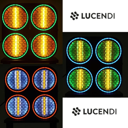 Reflektor LED RGB COB DMX lampa retro R4 Lucendi