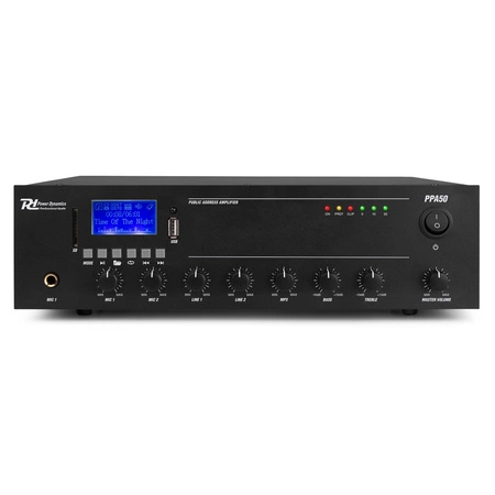 Zestaw białych głośników instalacyjnych 4 x 6.5" CSPB6 100V z wzmacniaczem