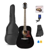 Zestaw: Gitara akustyczna Max Solojam Western czarna + akcesoria
