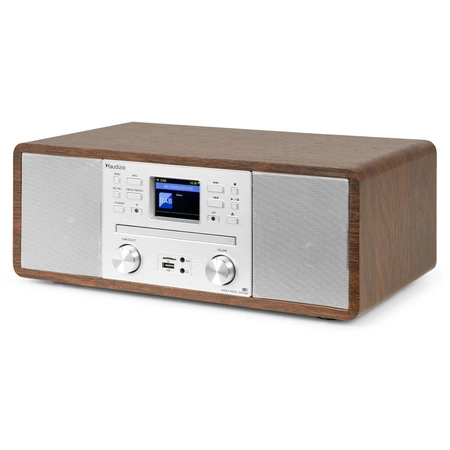 Radioodtwarzacz Avola CD/BT/DAB+/WIFI brązowo-biały Audizio