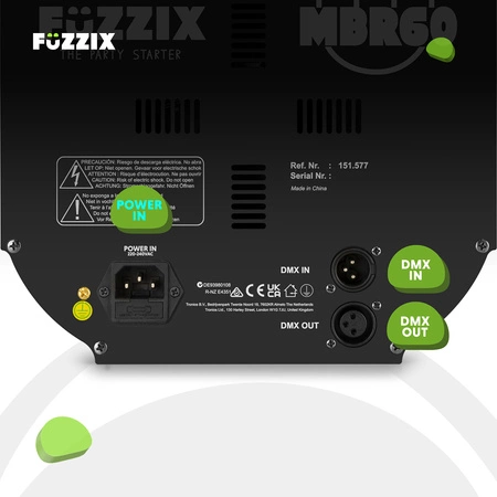 Reflektor lustrzany MBR60 DMX Beamz