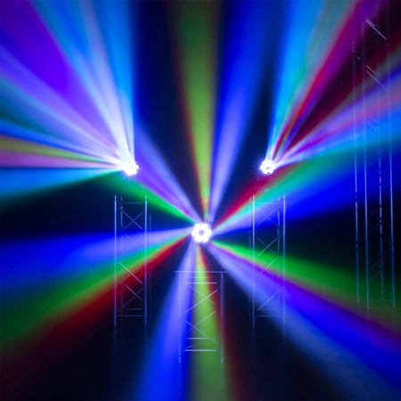 Zestaw: 2x Głowa ruchoma Cobra 160 Spot 100W z 6x 10W B-Eye Beamz+ case