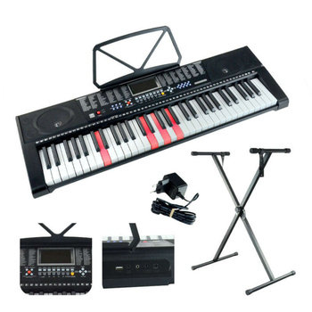 Zestaw: Keyboard 61 podświetlanych klawiszy+ statyw pod keyboard