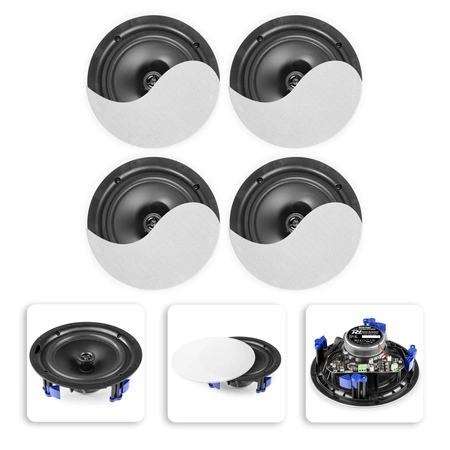 Zestaw głośników sufitowych 4szt NCBT604 6,5" biały