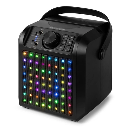 Głośnik Karaoke LED 2x mikrofon KAR50B Fenton Czarny
