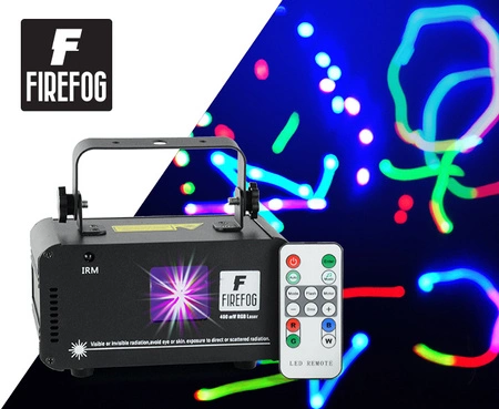 Laser dyskotekowy 400 mW RGB Firefog