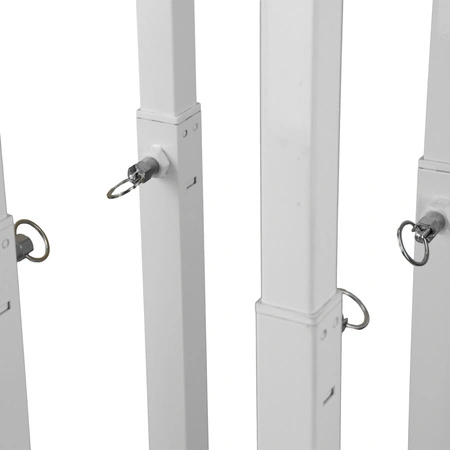 Biały totem 100-175cm PTS23W statyw sceniczny Dj z akcesoriami