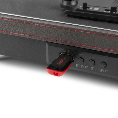 Gramofon RP113B z wejściem/wyjściem BT czarny Audizio