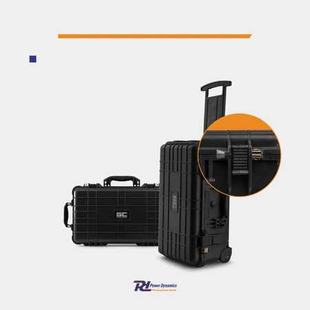 Uniwersalna walizka transportowa case GIGCase30T - IP67 - kolor czarny Power Dynamics -