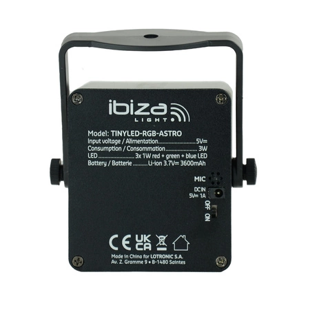 Bateryjny efekt świetlny TINYLED-RGB-ASTRO
