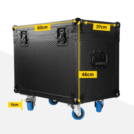 Zestaw: 2x Głowa ruchoma WASHY285 Lucendi+ Case