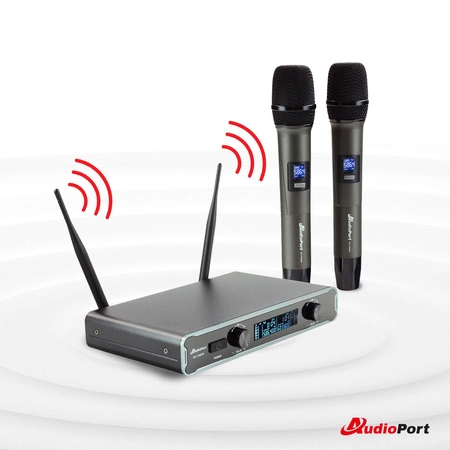 Zestaw mikrofonów bezprzewodowych doręcznych UHF Audioport SU-740HH