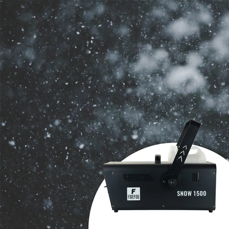 Zestaw: Wytwornica śniegu 1500W Snow1500 DMX pilot Firefog + płyn 5L
