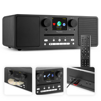 Miniwieża Audizio CD/BT/DAB+/radio internetowe czarne