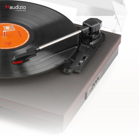 Gramofon RP113B z wejściem/wyjściem BT czarny Audizio