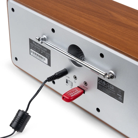 Radio internetowe Foza WiFi Stereo z DAB+ srebrne Audizio