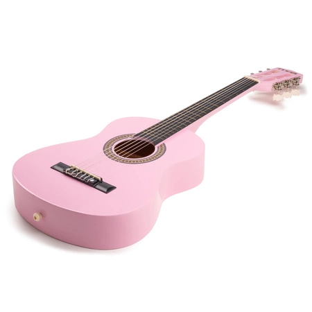 Gitara klasyczna 1/4 dla dziecka różowa SoloArt Max+ akcesoria