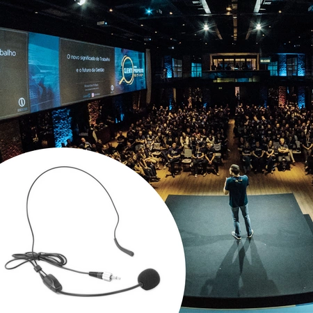 Zestaw z mikrofonem nagłownym oraz bodypackiem Vonyx STWM711H