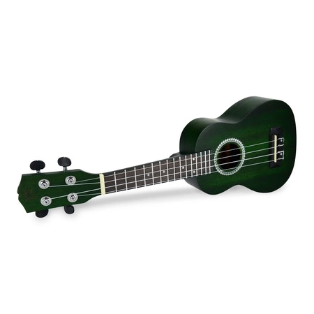 Zestaw: Ukulele sopranowe 21" HRF21 zielone+ akcesoria Golden Guitar