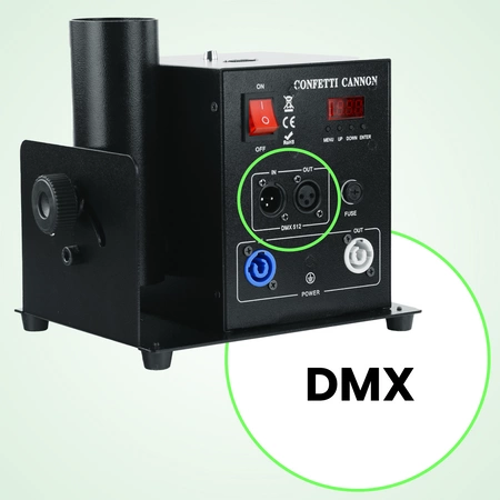 Pojedyncza elektryczna wyrzutnia konfetti DMX pilot BLAST100 Firefog