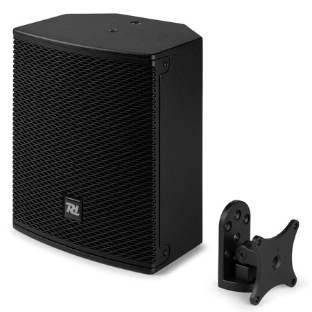 Zestaw: Kolumna pasywna 6" czarna+ uchwyt ścienny obrotowy