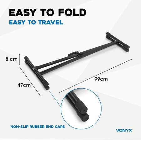 Podwójny statyw pod keyboard KBS03 Vonyx