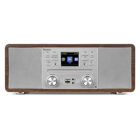 Radioodtwarzacz Avola CD/BT/DAB+/WIFI brązowo-biały Audizio