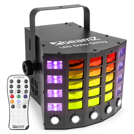 Efekt świetlny derby + stroboskop BeamZ Gobo Derby UV