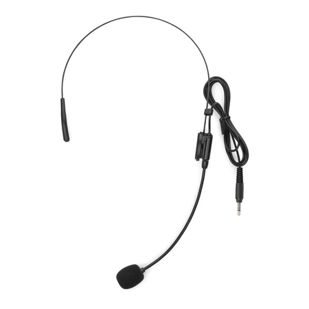 Zestaw bezprzewodowy mikrofonów UHF 2x bodypack nagłowny stacja Power Dynamics