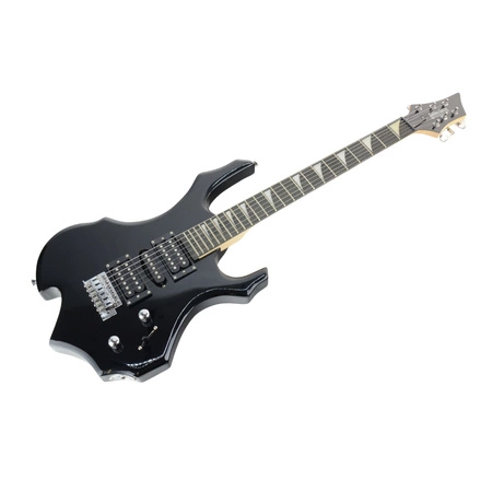 Gitara elektryczna - kompletny zestaw -Golden Guitar RFL-5 Czarny