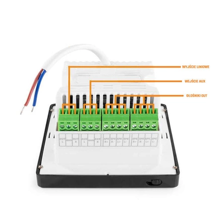 Zestaw: Wzmacniacz audio z 4 głośnikami sufitowymi Power Dynamics Powerline A100B