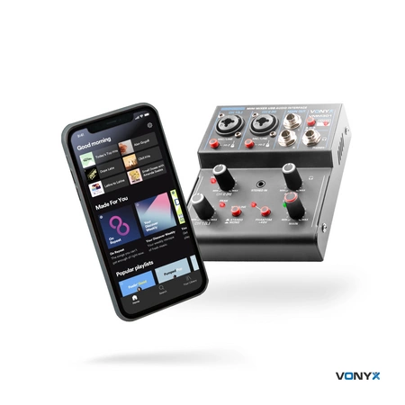 Mikser 3-kanałowy USB VMM301 Vonyx