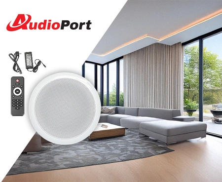 Głośnik sufitowy aktywny 6'' 20W 8Ohm BT ZS104A Audioport