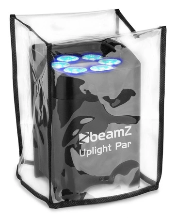 Oświetlacz Bateryjny LED Uplight BBP96S Par 6x12W RGBWA-UV z bezprzewodowym DMX i osłoną przeciwdeszczową