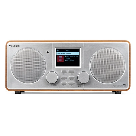 Radio internetowe Foza WiFi Stereo z DAB+ srebrne Audizio