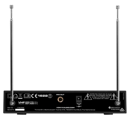 Zestaw mikrofonów nagłownych VHF Vonyx WM522B