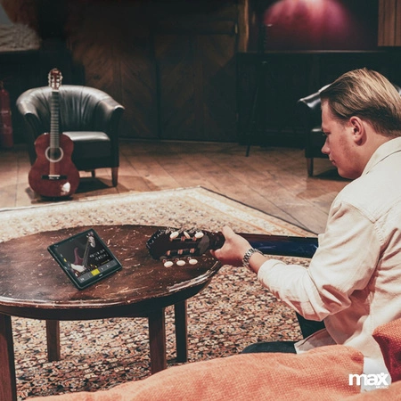 Zestaw: Gitara klasyczna 39'' SoloArt Max niebieska+ akcesoria