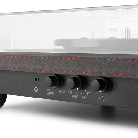 Gramofon RP113B z wejściem/wyjściem BT czarny Audizio