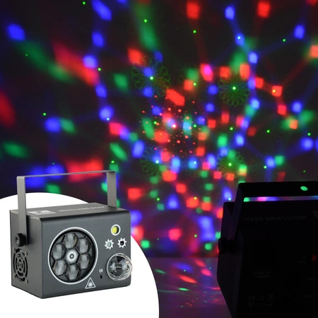 Efekt oświetleniowy Multi Laser Beam astro strobo pilot bezprzewodowy